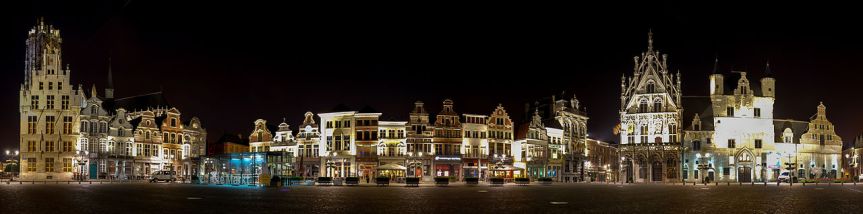 VTES GrandPrix 2018 in Mechelen - Grote Markt bei Nacht
