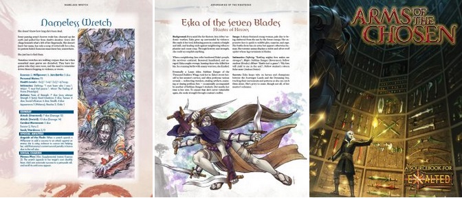 Frisch Veröffentlicht - Onyx Path Publishing - Die letzten beiden Februar Wochen (Collage aus 3 Bildern von veröffentlichten Produkten)