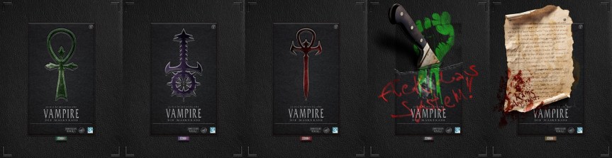 Deutsche Charakterbögen für Vampire im Storytellers&nbsp;Vault!