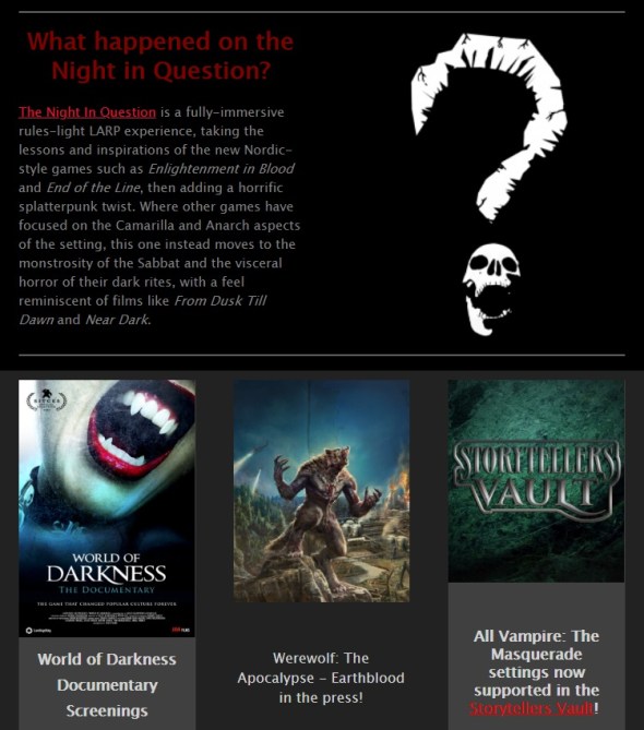 White Wolf News Februar 2018 - Screenshot der News