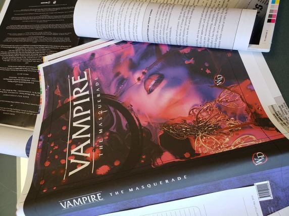 V5 - Vampire: The Masquerade 5th Edition - Druckfahne/Druckprobe des Cover