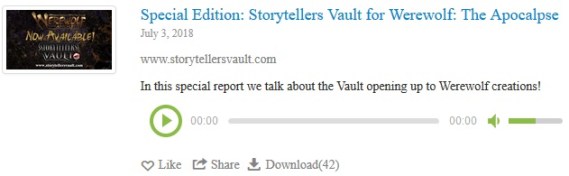 Werewolf: The Podcast - WtA Storytellers Vault Episode