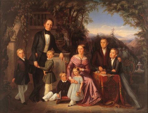 V5 - Cleaver - Bild der Aachner Familie Janssen 1843 von Clemens Bewer