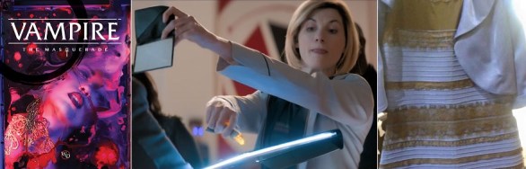 Artikel: Spielweisen - Cover V5, Jodie Witthaker in der Dr. Who Folge Kablam, "The Dress"