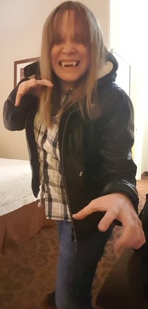 Selbstporträt mit Fängen in den USA