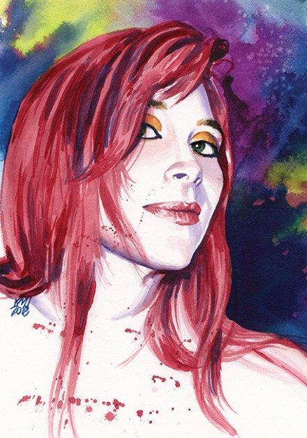 V:TES - Karte America Johnson - Artwork von Ken Meyer Jr. - Kartenset Den of Fiends