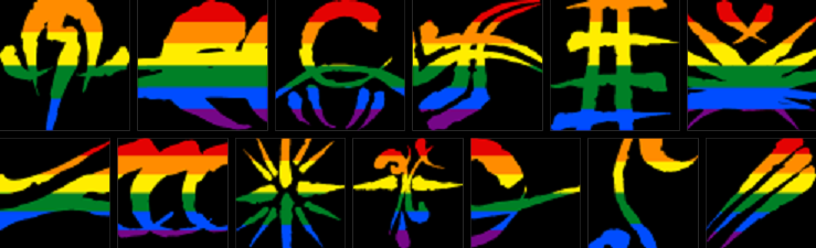 LGBT-Regenbogenflaggen Banner für Werwolf: Die Apokalypse