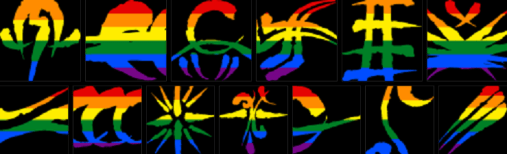 LGBT-Regenbogenflaggen Banner für Werwolf: Die Apokalypse