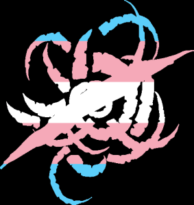 WtA Black Spiral Dancers Ronin Stamm Symbol (Trans Pride Style)