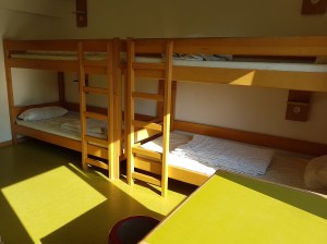 NerdCon - "Mein" Zimmer, die Betten (nach 3 Tagen)