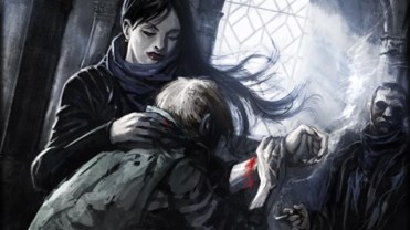 V5 - White Wolf Illustration - Eating