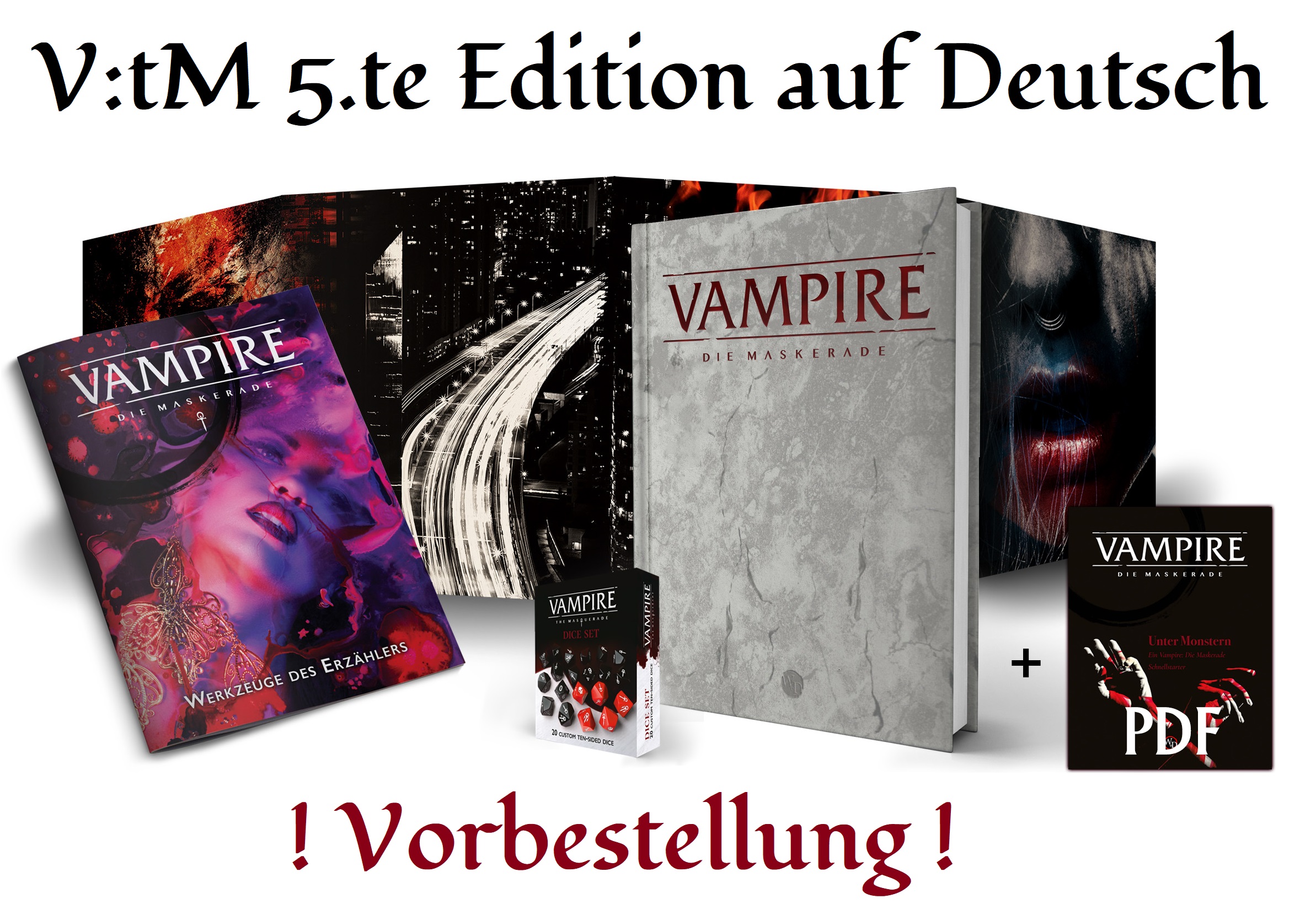 Vampire: Die Maskerade 5.te Edition - Vorbestellung bei Ulisses Spiele