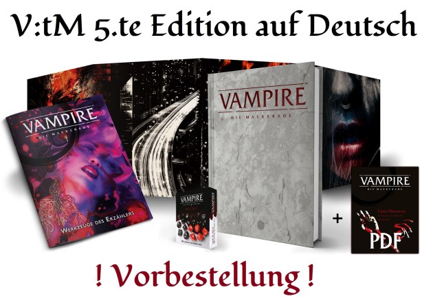 Vampire: Die Maskerade 5.te Edition - Vorbestellung bei Ulisses Spiele