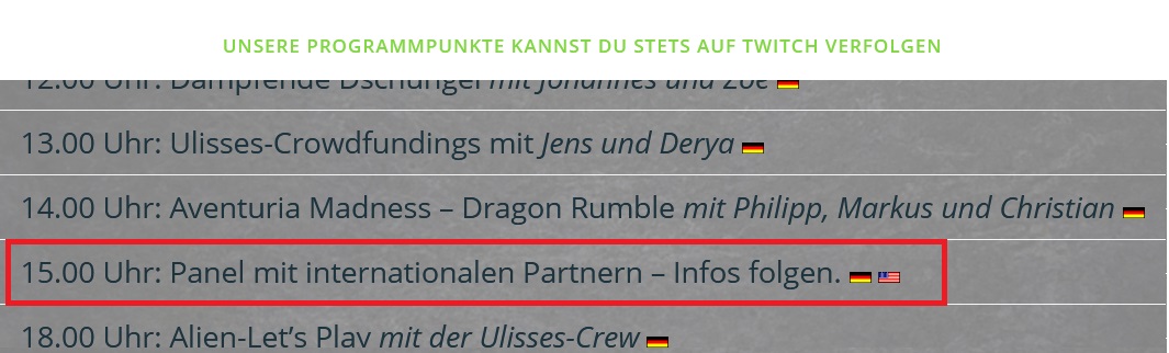 Ulisses Online Con 2020 - Panel mit internationalen Partnern