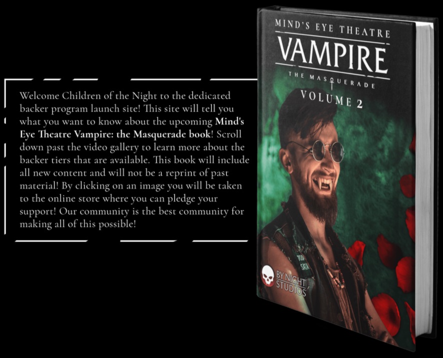 Mind's Eye Theatre - Vampire: The Masquerade - Volume 2: Blurb und MockUp