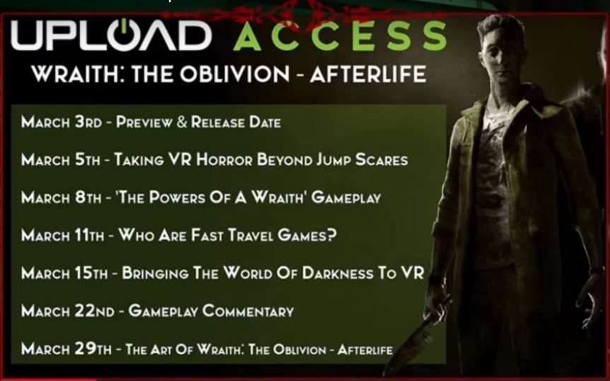 Wraith the Oblivion Afterlife - Upload Feature Übersicht