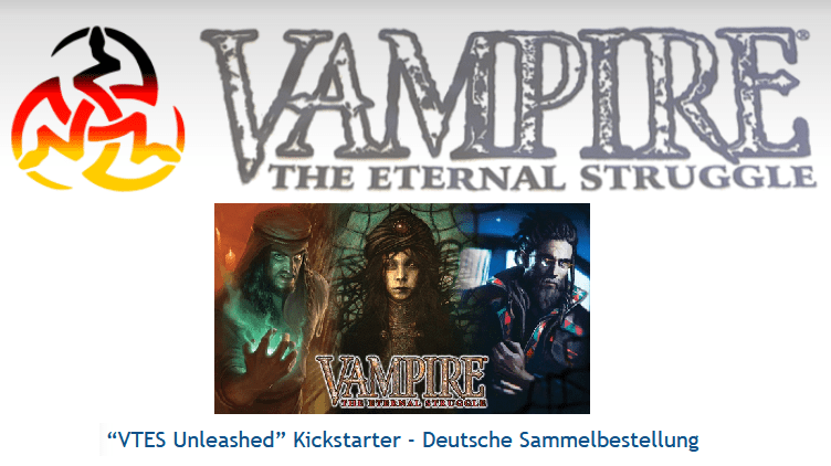 Kickstarter Vorstellung & Sammelpledge: Vampire The Eternal Struggle&nbsp;Unleashed
