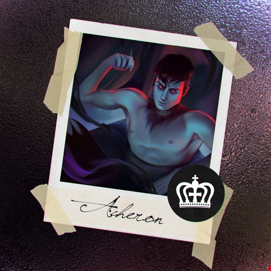 World of Darkness - Stories - 35 - Polaroid mit der Zeichnung eines Manns mit kurzen, schwarzen Haaren in einer Wanne mit schwarzen Wasser und Schatten