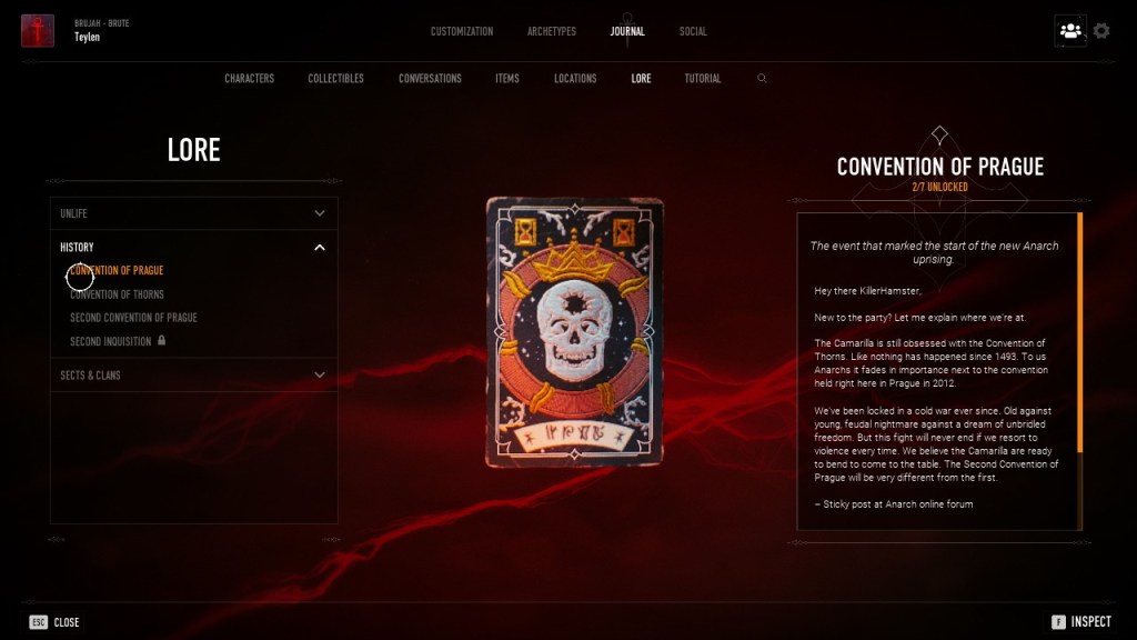 Bloodhunt - Karte zum Konvent von Prag