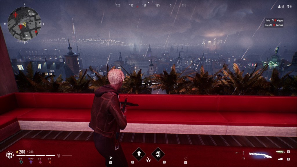 Bloodhunt - Stadt - Blick aus dem Fenster der Tribune Bar