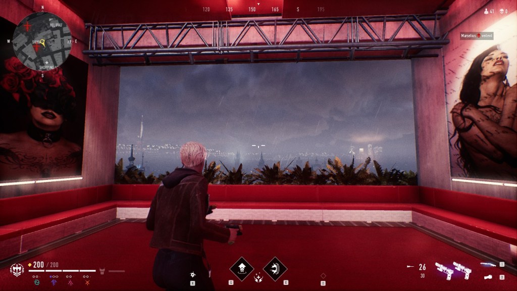 Bloodhunt - Stadt - Blick aus der Tribune Bar