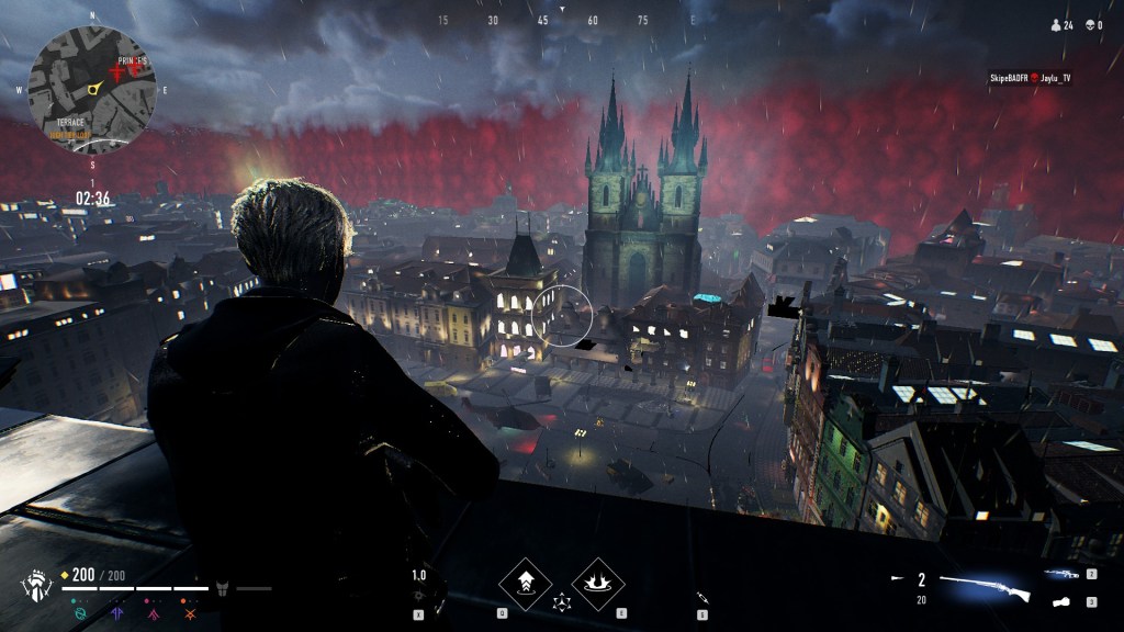 Bloodhunt - Stadt - Blick auf die Zuflucht des Prinzen, nebst berühmter Kirche