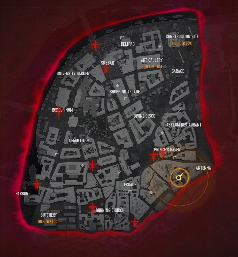 Bloodhunt - Anfangskarte der Altstadt Prags