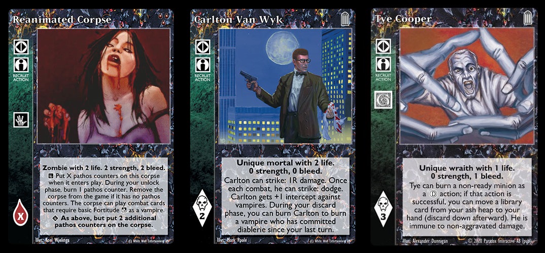 Ally Karten: Reanimated Corpse, Carlton Von Wyk, Tye Cooper