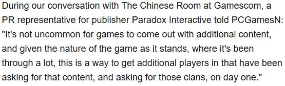 Paradox Statement auf PCGameN